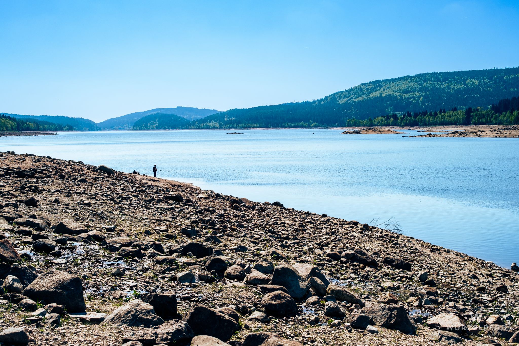 Blick über den Schluchsee zum Südufer